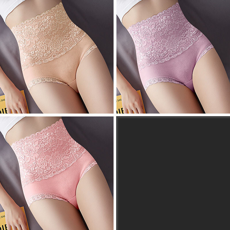 High Waist Tummy Control Briefs - Abdomen Shaping Underwear 3-Pack