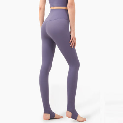 Women's Linen Yoga Fitness Pants with Step-On-Foot Design