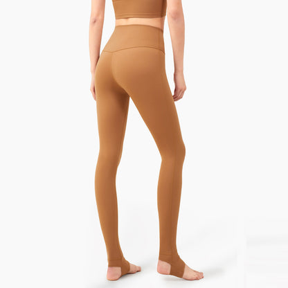 Women's Linen Yoga Fitness Pants with Step-On-Foot Design