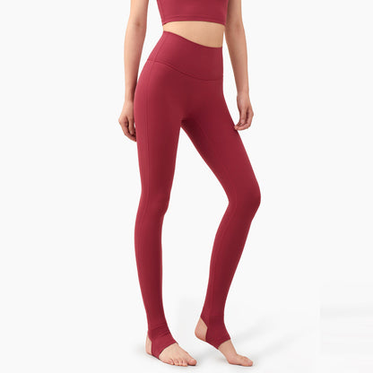 Women's Linen Yoga Fitness Pants with Step-On-Foot Design