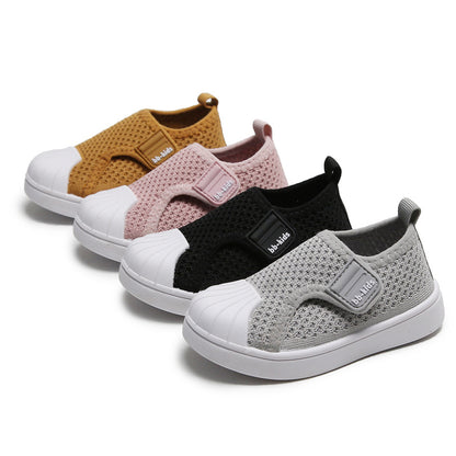Kids Casual Sneakers - Breathable Non-Slip Soft Sole Shoes for Toddlers
