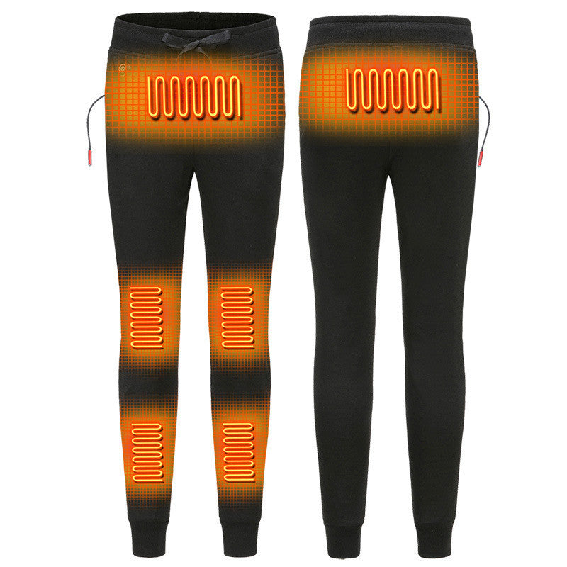 USB Heated Pants - Fleece-Lined Thermal Trousers for Women