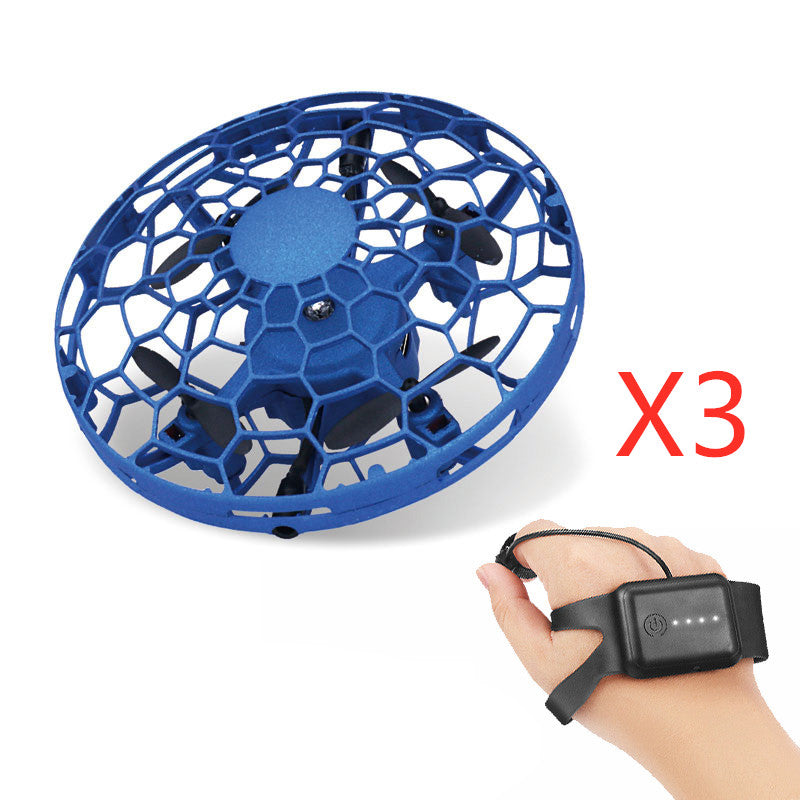 UFO Mini Drone - Infrared Sensing Flying Helicopter with Hand Control & USB Charging