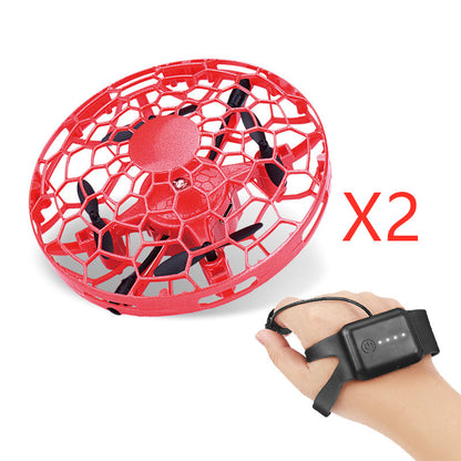 UFO Mini Drone - Infrared Sensing Flying Helicopter with Hand Control & USB Charging