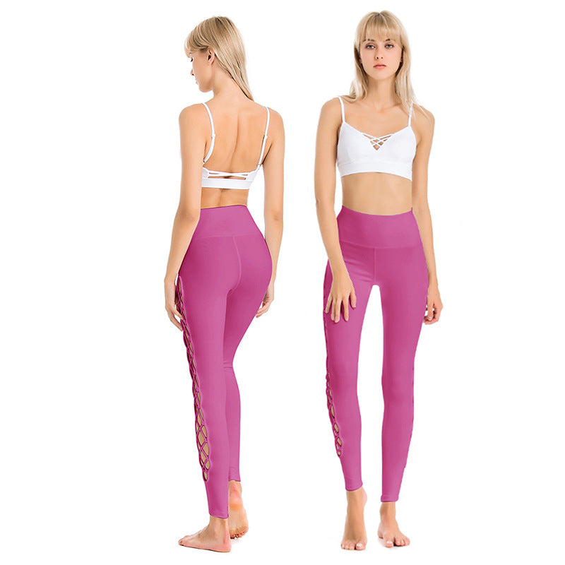 Sports Bra and Yoga Pants Set - High-Stretch Activewear with Shockproof Support