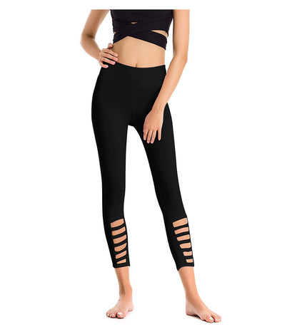 Nine-Point Yoga Pants - Quick-Dry Stretch Nylon Fitness Leggings