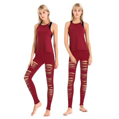 Yoga Set - Sports Bra, Blouse & Tight Pants 2/3-Piece Activewear