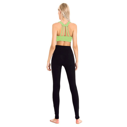 Yoga Set - Sports Bra, Blouse & Tight Pants 2/3-Piece Activewear