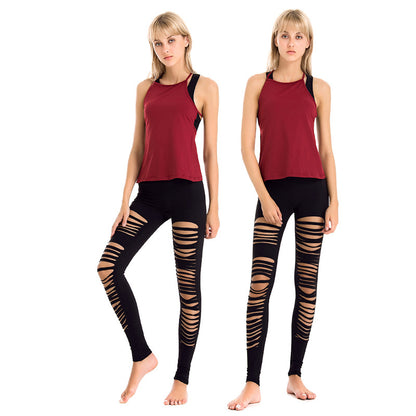 Yoga Set - Sports Bra, Blouse & Tight Pants 2/3-Piece Activewear