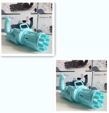 2-in-1 Bubble Machine Toy - Battery-Operated Bubble Blower & Fan for Kids