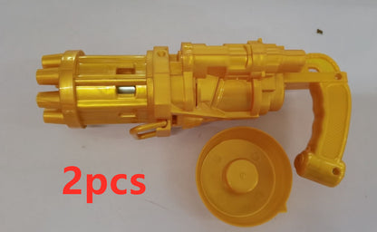 2-in-1 Bubble Machine Toy - Battery-Operated Bubble Blower & Fan for Kids