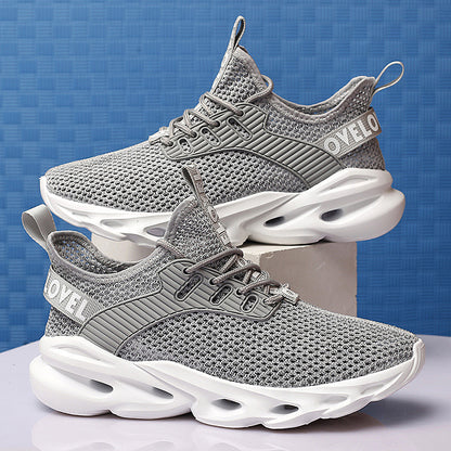 Unisex Breathable Mesh Running Sneakers - Lightweight Knit Upper with MD Sole