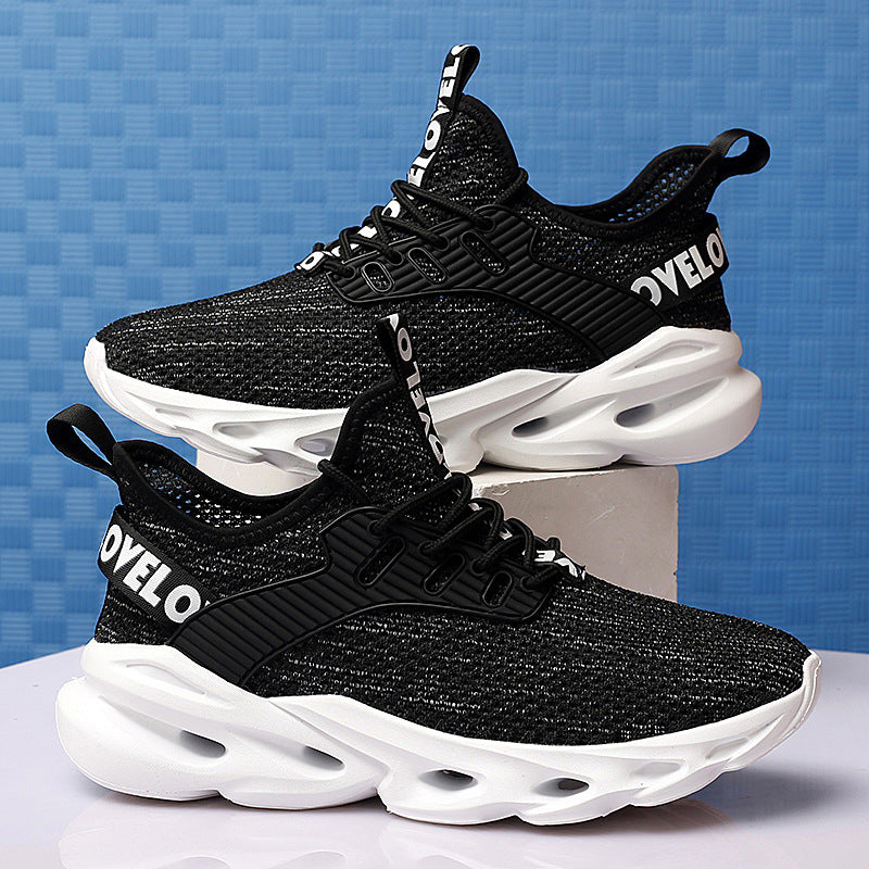 Unisex Breathable Mesh Running Sneakers - Lightweight Knit Upper with MD Sole