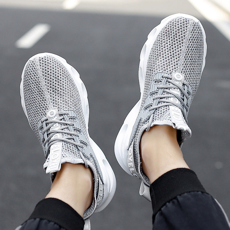 Unisex Breathable Mesh Running Sneakers - Lightweight Knit Upper with MD Sole