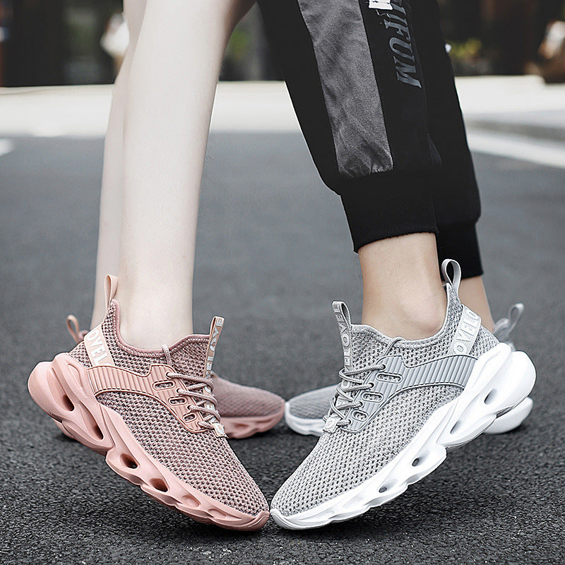 Unisex Breathable Mesh Running Sneakers - Lightweight Knit Upper with MD Sole