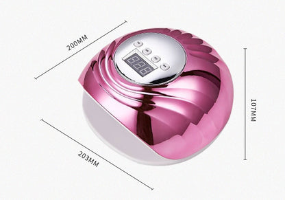 86W UV/LED Nail Lamp - Professional Gel Polish Curing Light with LCD Display