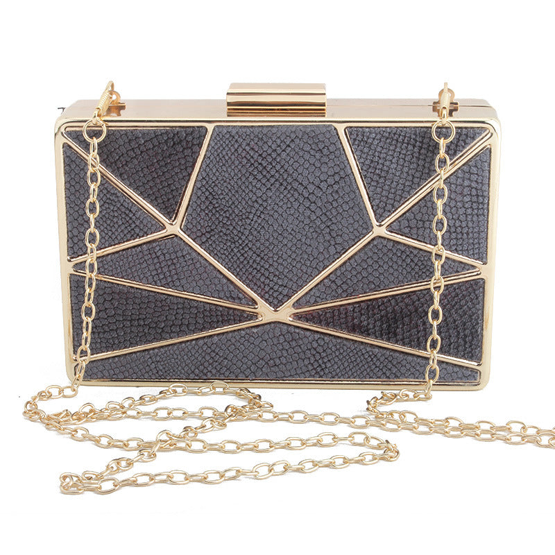 Elegant Flannel Evening Clutch Bag - Small Square Crossbody Purse