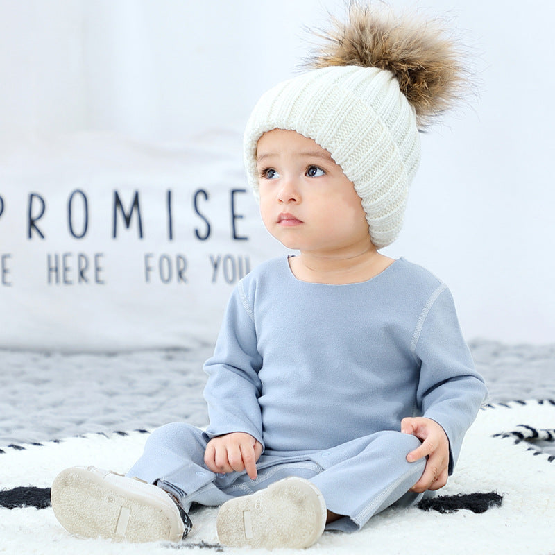 Baby Pajama Romper - Soft Polyester Sleepwear Climbing Suit