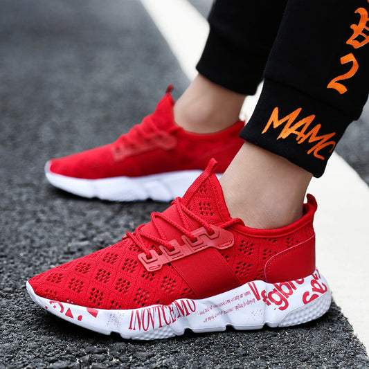 Men's Striped Mesh Sports Sneaker | Breathable Quick-Dry Athletic Shoe | EU 39–46