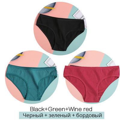 Women's Cotton Underwear 3-Pack - Comfortable Briefs