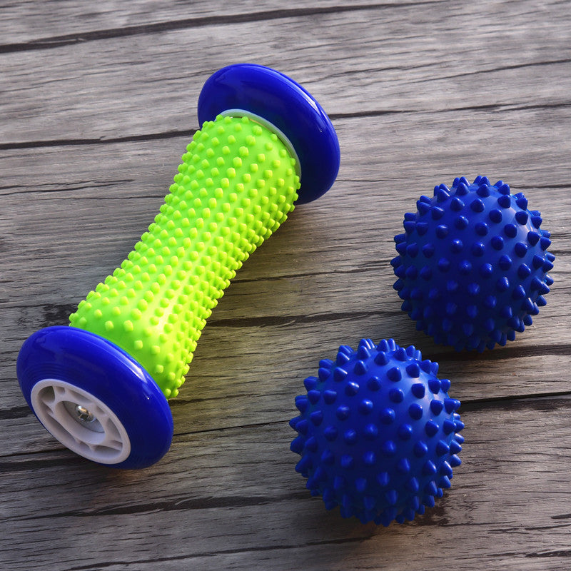 3-Piece Muscle Relaxation Massage Set | Fascia Ball & Massage Stick | Fitness Recovery Tool