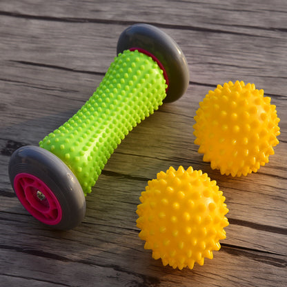 3-Piece Muscle Relaxation Massage Set | Fascia Ball & Massage Stick | Fitness Recovery Tool