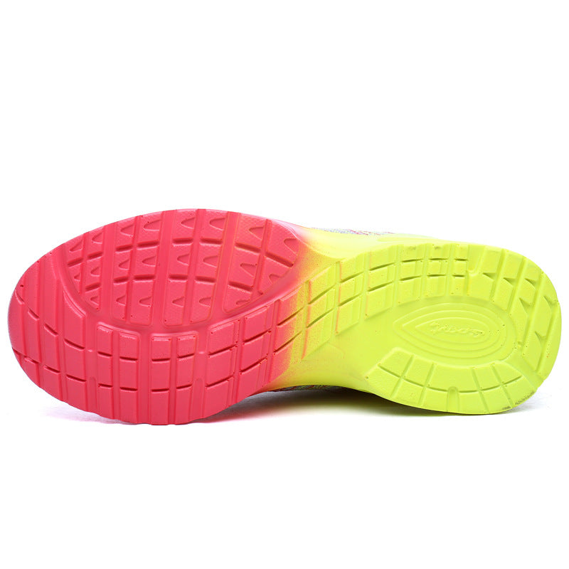 Women's Casual Mesh Breathable Sneakers - Lightweight Flying Weave Sports Shoes
