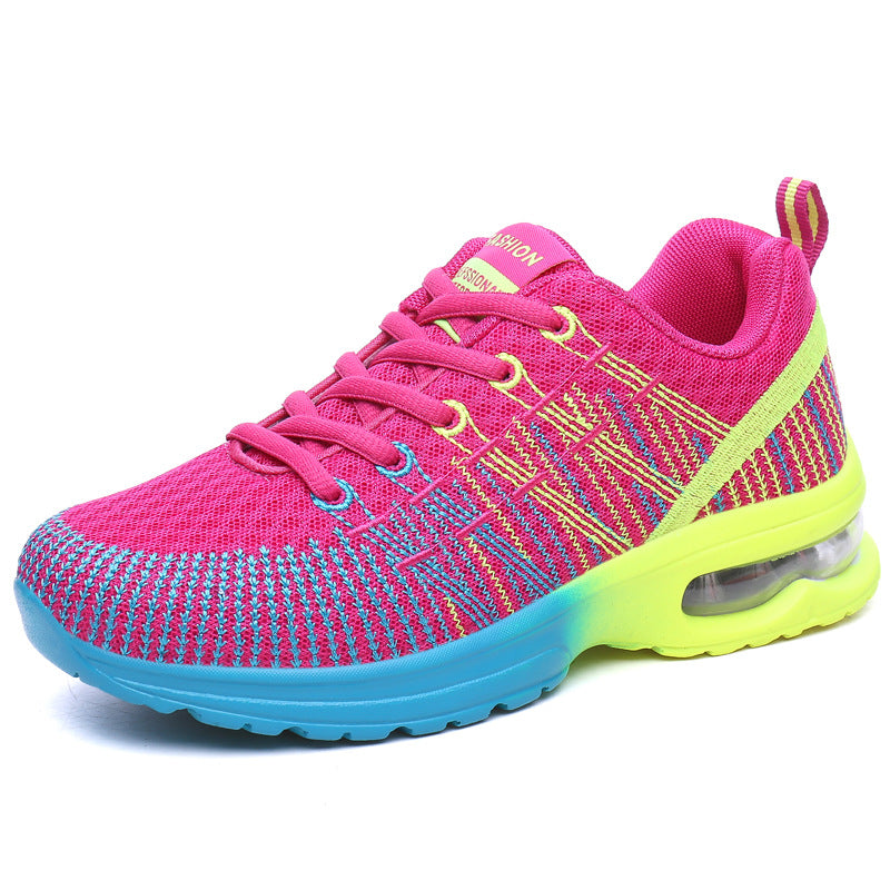 Women's Casual Mesh Breathable Sneakers - Lightweight Flying Weave Sports Shoes
