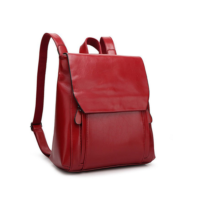 Genuine Leather Convertible Backpack - Multi-Way Shoulder Bag