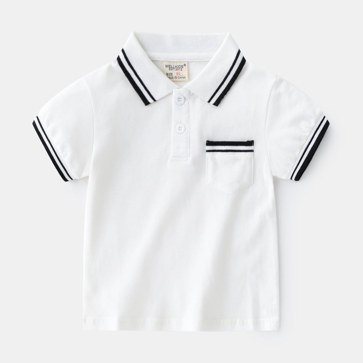 Boys Cotton Polo Shirt - Casual Short Sleeve Summer Top