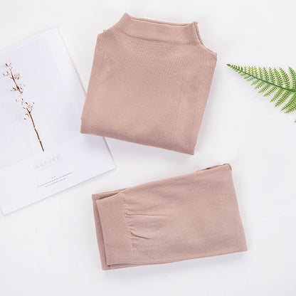 Women's Cotton Thermal Underwear Set - Slim Fit Base Layer Set