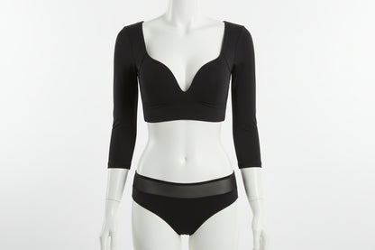 Underwire Bra with Gathering Support - Molded Cups and Sponge Padding