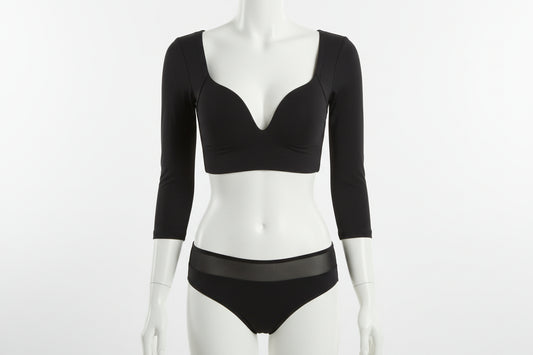 Underwire Bra with Gathering Support - Molded Cups and Sponge Padding