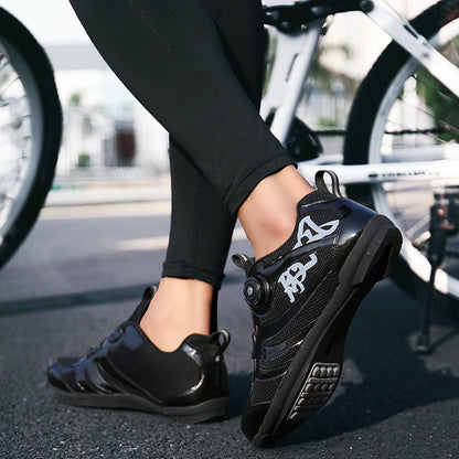 Unisex Outdoor Cycling Sports Shoes - Microfiber & Fabric Upper with Rubber Sole
