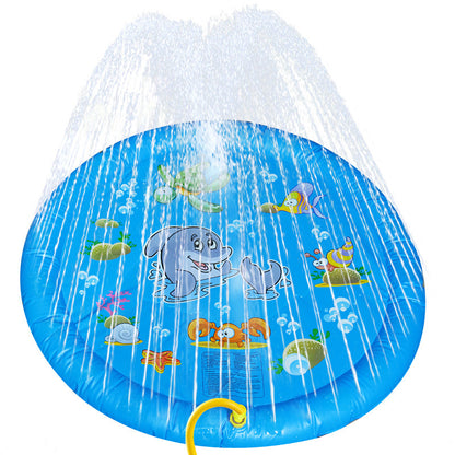 Inflatable Splash Pad for Kids and Pets - 150cm PVC Water Play Mat