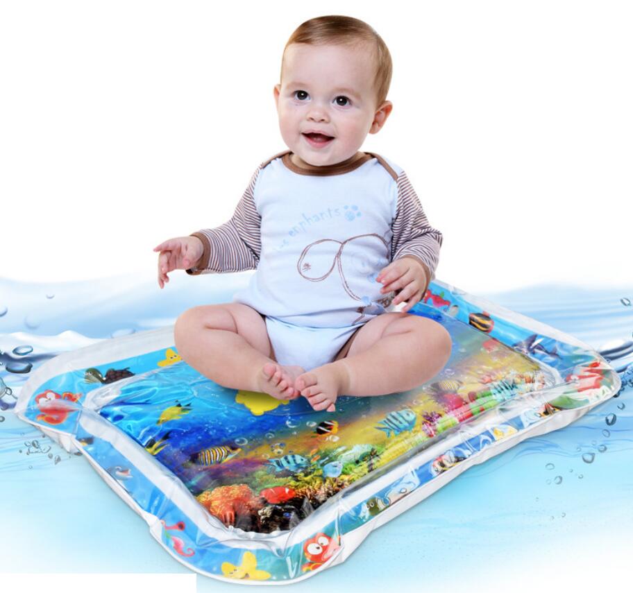 Baby Inflatable Water Play Mat - Tummy Time Activity Pad for Infants
