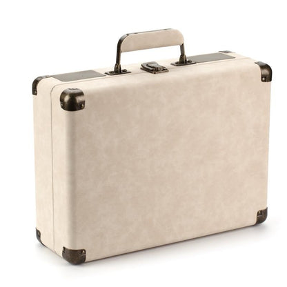 Vintage Bluetooth Turntable with Leather Case - Portable Vinyl Record Player