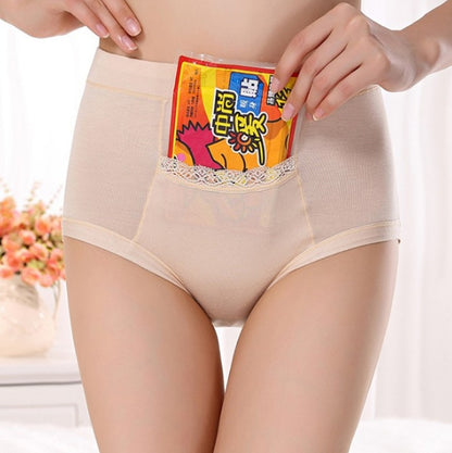Women's High Waist Period Underwear - Bamboo Fiber Leak-Proof Brief