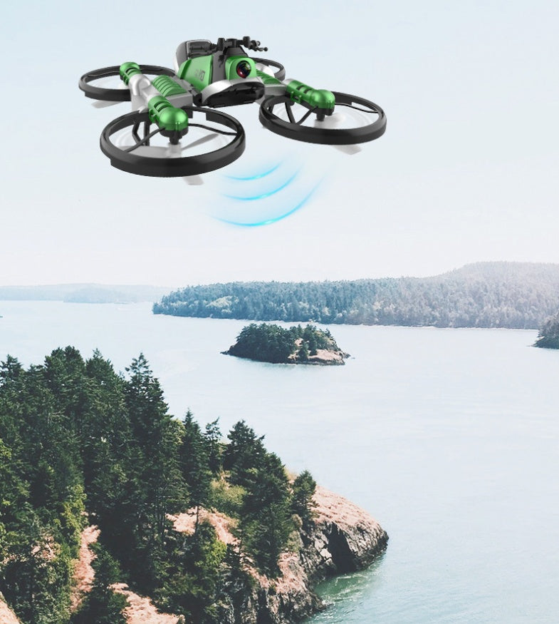 2-in-1 Foldable RC Drone & Motorcycle with WiFi FPV Camera
