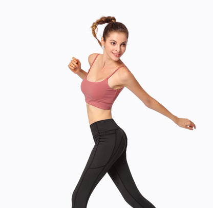 Women's Racerback Sports Bra - Moisture Wicking Athletic Support for Running & Fitness