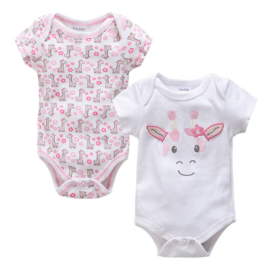Cotton Baby Romper - Sleeveless Triangle Bodysuit for Newborns