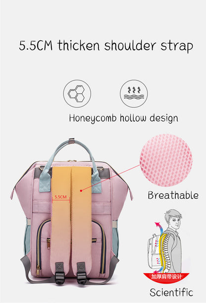Multi-Functional Diaper Backpack - Nylon Travel Organizer for Parents