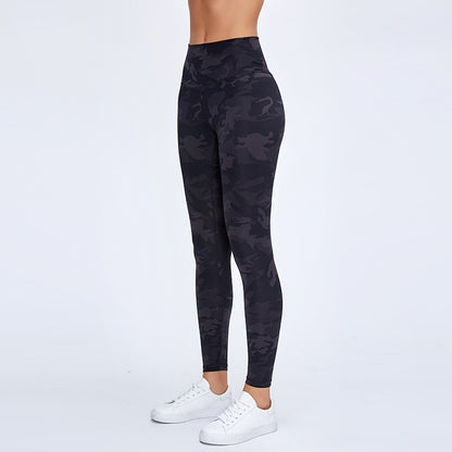 Hip-Lifting Nine-Point Fitness Leggings - Nylon Running Pants