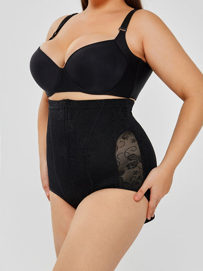 Women's High Waist Tummy Control Shapewear - Lace Body Shaper Underwear