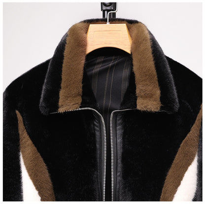 Men's Luxury Faux Fur Winter Jacket - Premium Warm Coat