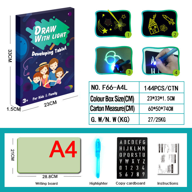Light-Up Drawing Board - Educational Glow Art Tablet