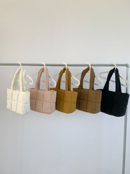 Large Capacity Plaid Tote Bag - Oxford Cloth Shoulder Bag