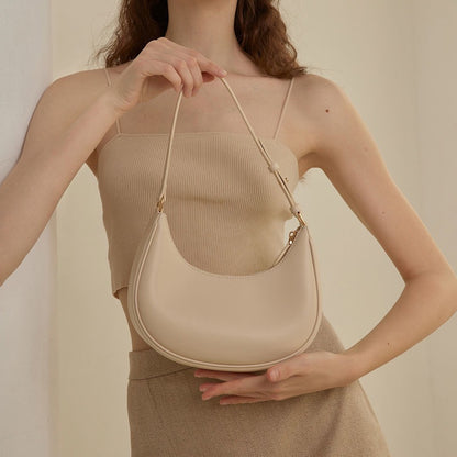 Women's Wool Underarm Bag - Designer Shoulder Clutch Purse
