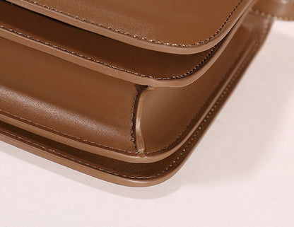 Retro PVC Leather Shoulder Messenger Bag - European American Style Crossbody