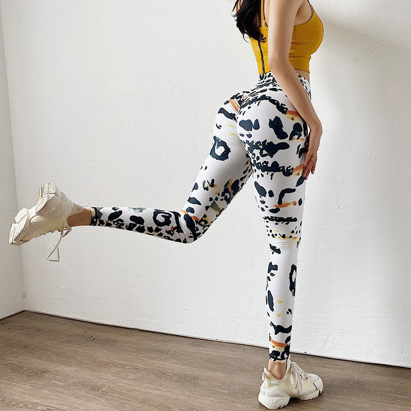 High-Waist Stretch Yoga Pants - Quick-Dry Fitness Leggings